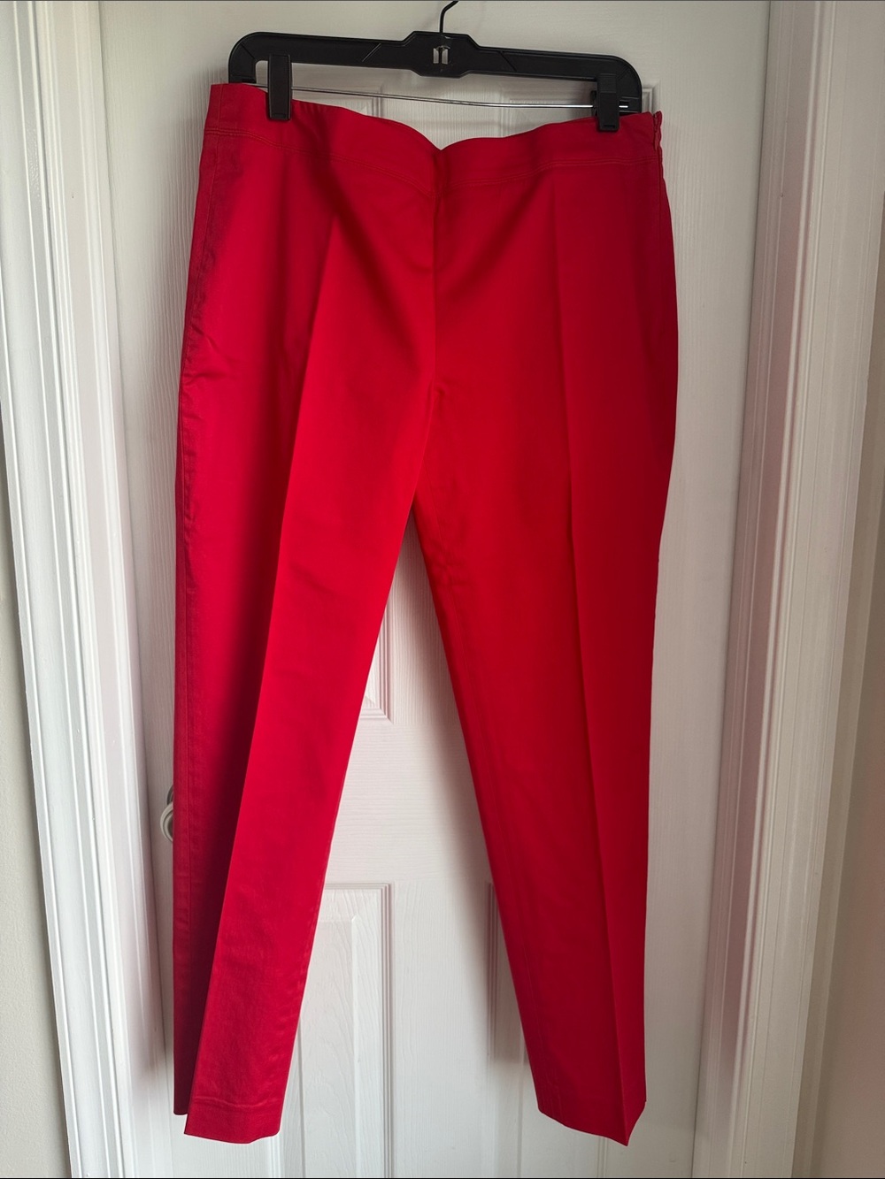 Red Women’s Dress Pants - Classic Straight Fit